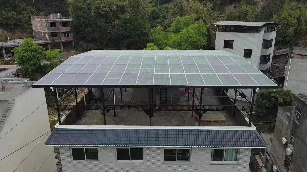 吕梁15kw+10kwh自建别墅家庭光伏储能系统